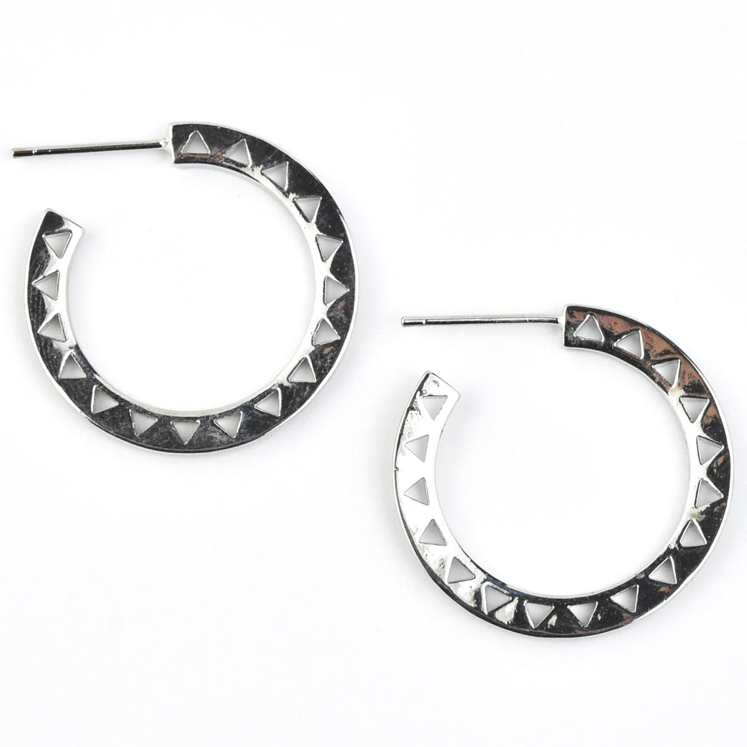 Triangle Cut-out Hoops