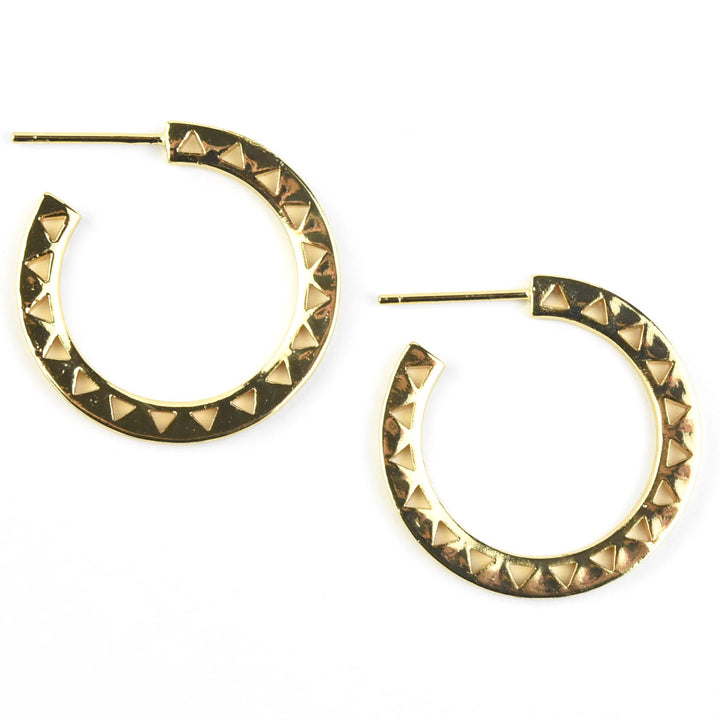 Triangle Cut-out Hoops