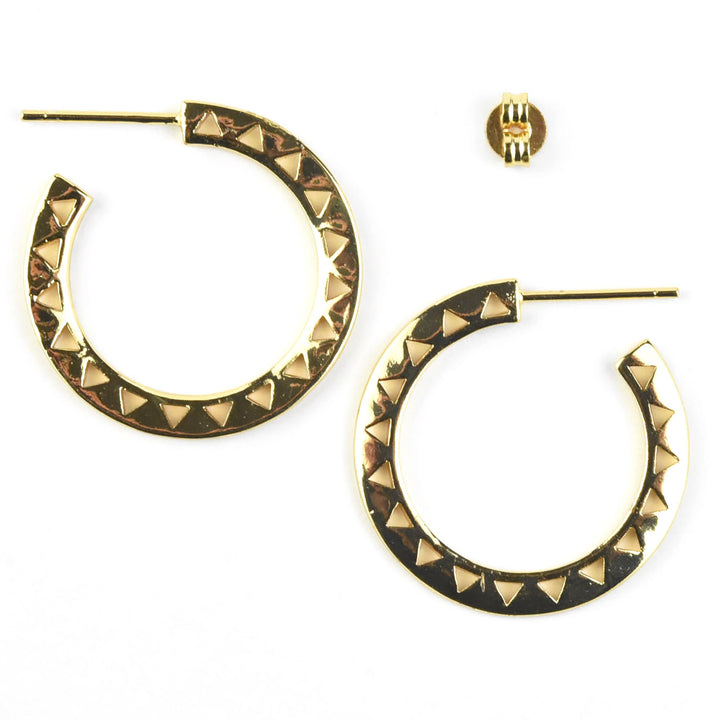 Triangle Cut-out Hoops