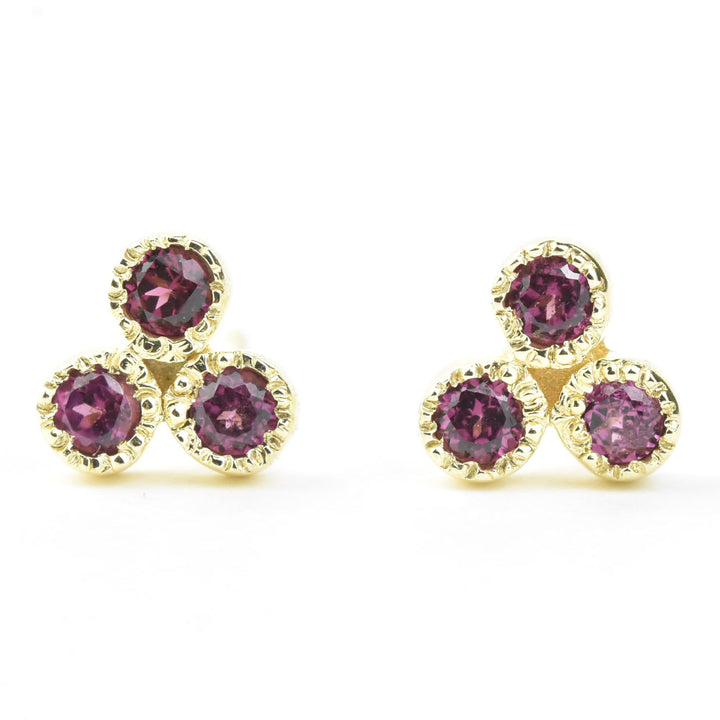 Trifecta Studs - Goldmakers Fine Jewelry