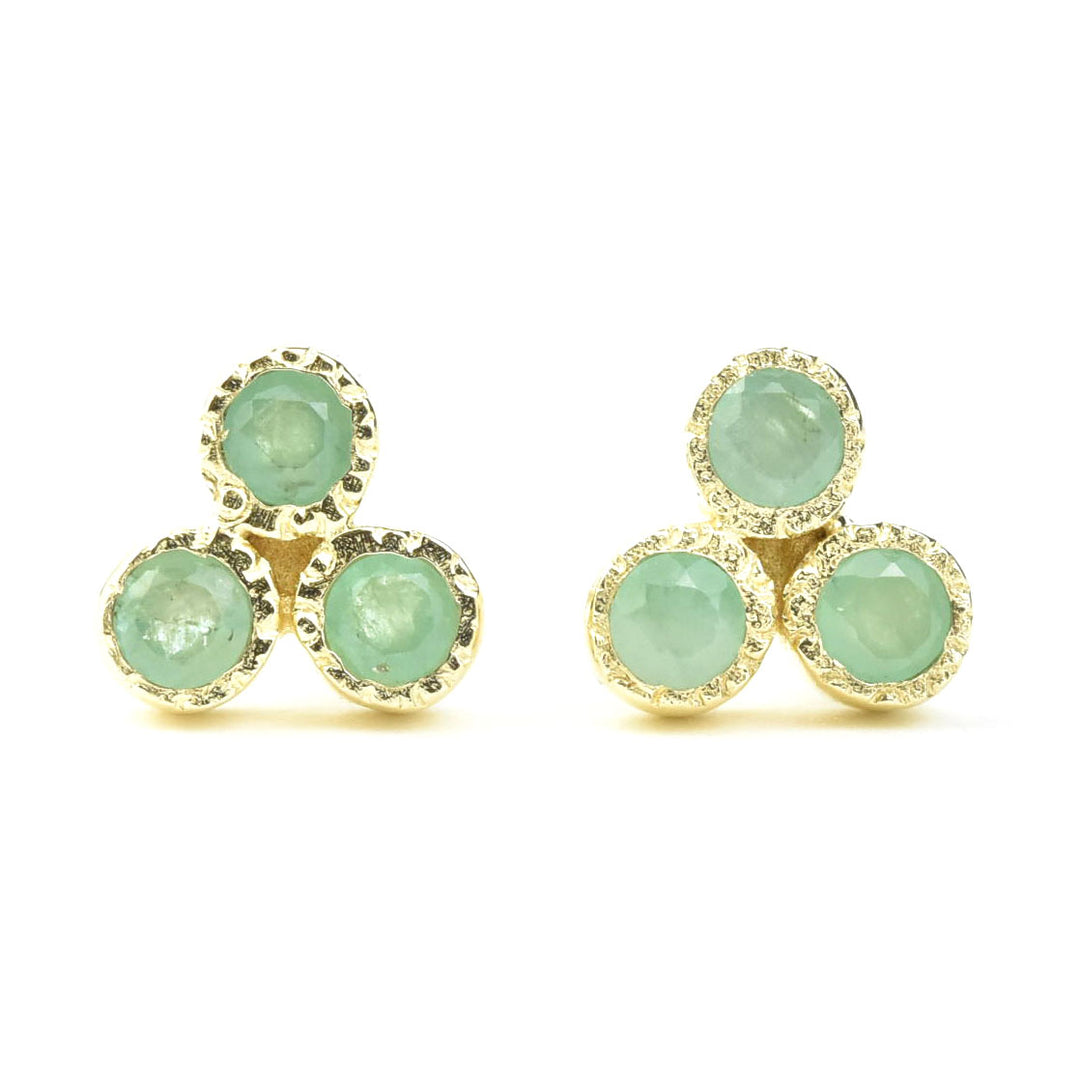 Trifecta Studs - Goldmakers Fine Jewelry