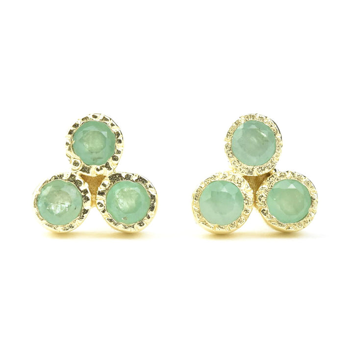 Trifecta Studs - Goldmakers Fine Jewelry