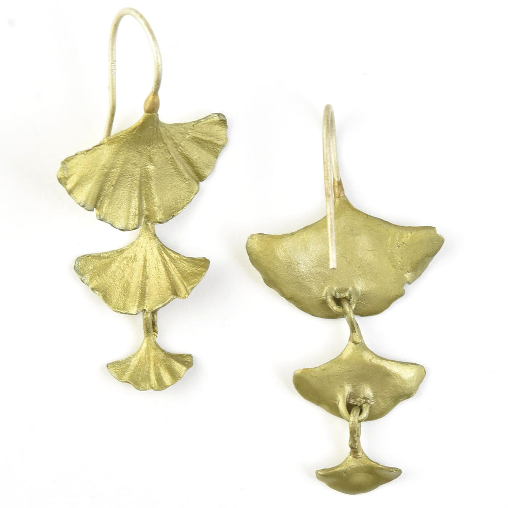 Cascading Ginkgo Earrings - Goldmakers Fine Jewelry