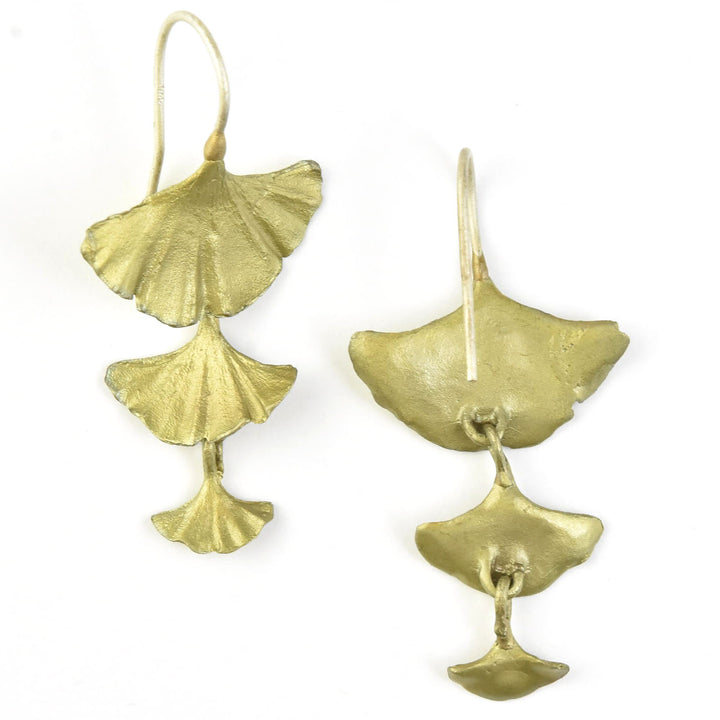 Cascading Ginkgo Earrings - Goldmakers Fine Jewelry