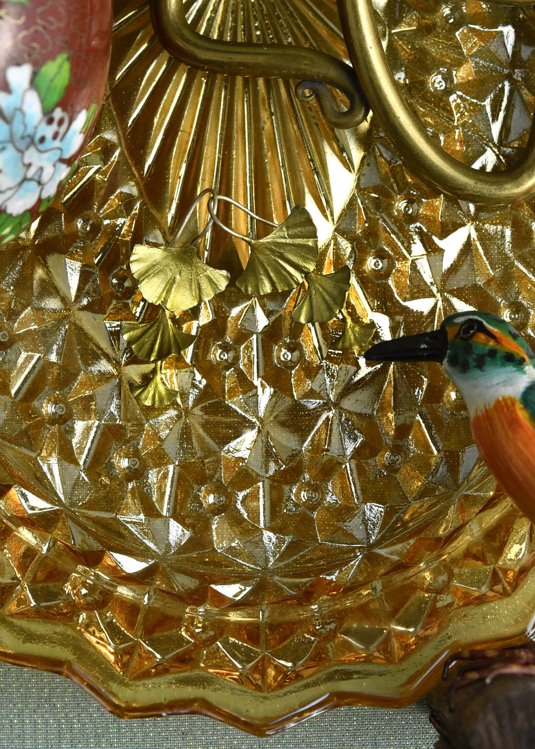 Cascading Ginkgo Earrings - Goldmakers Fine Jewelry