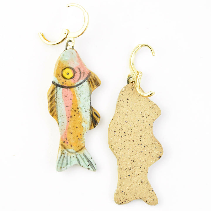 Rainbow Trout Earrings - Goldmakers Fine Jewelry
