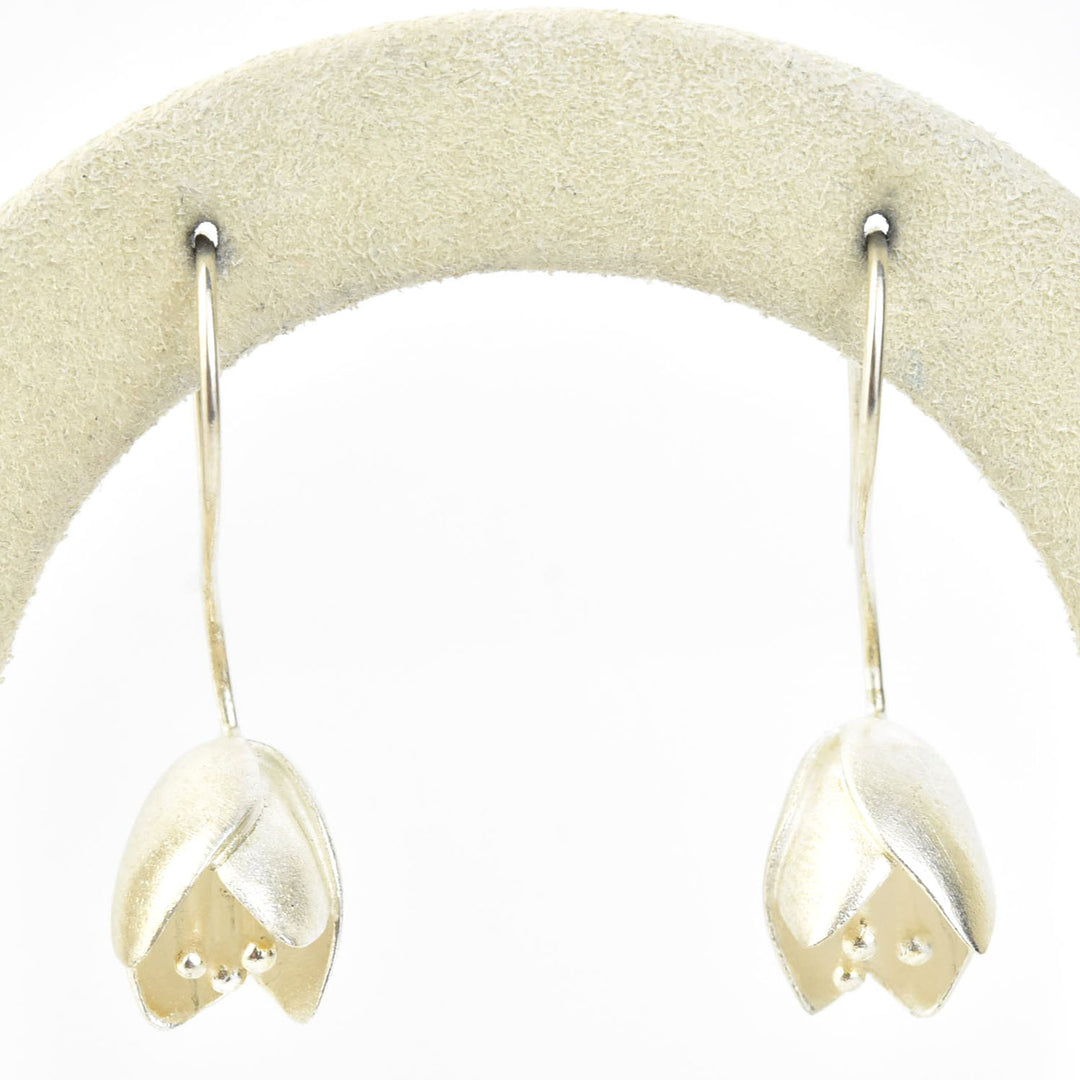 Tulip Wire Drop Earrings - Goldmakers Fine Jewelry