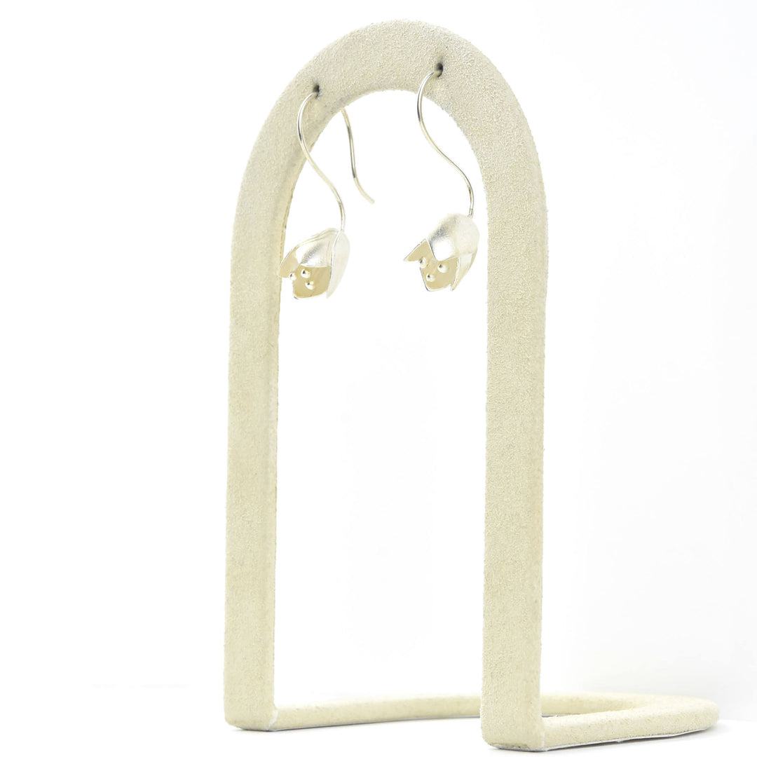 Tulip Wire Drop Earrings - Goldmakers Fine Jewelry