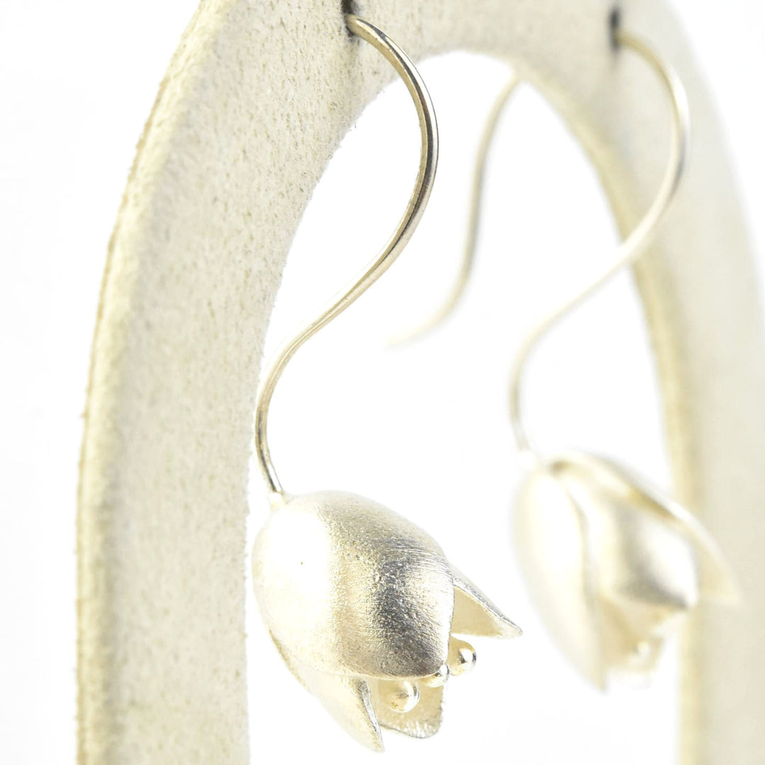 Tulip Wire Drop Earrings - Goldmakers Fine Jewelry