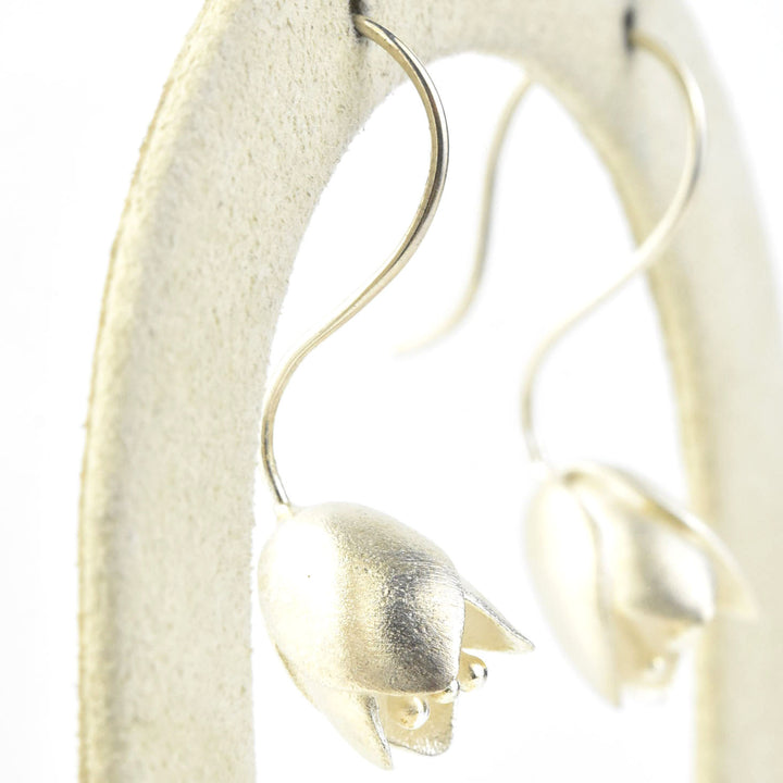 Tulip Wire Drop Earrings - Goldmakers Fine Jewelry