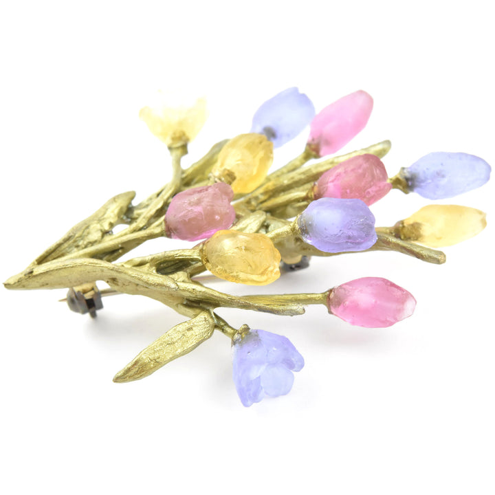 Tulip Bouquet Brooch - Goldmakers Fine Jewelry