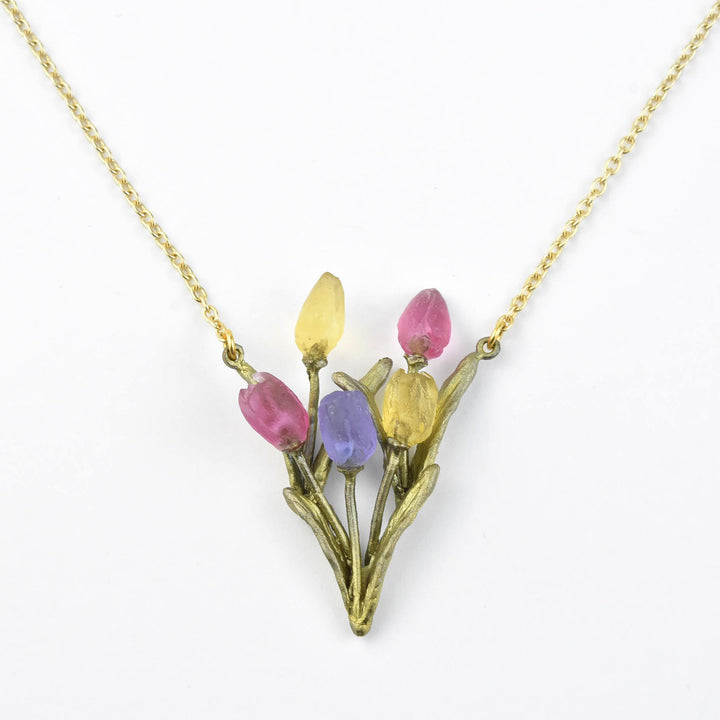 Bunch of Tulips Necklace - Goldmakers Fine Jewelry