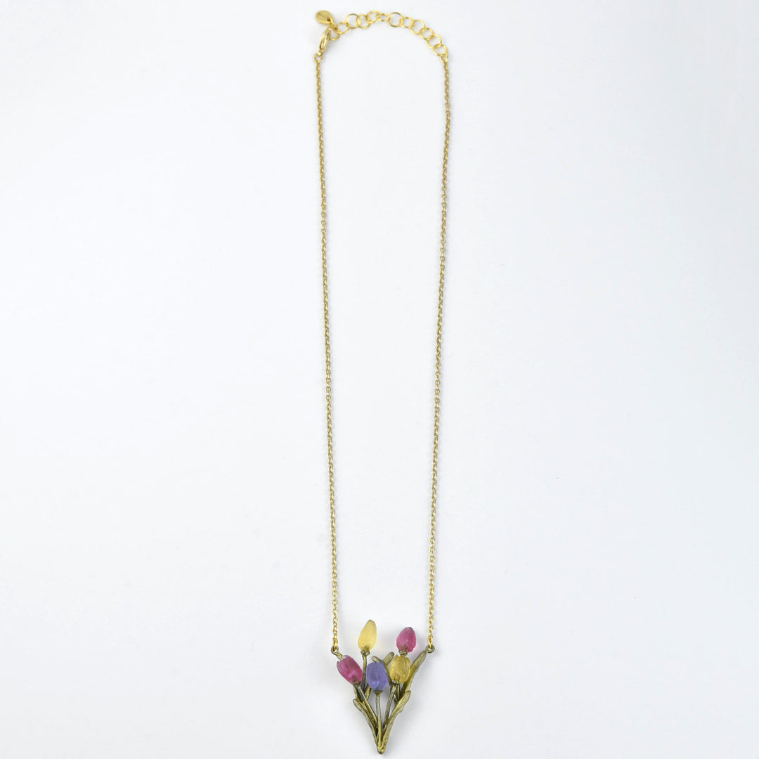 Bunch of Tulips Necklace - Goldmakers Fine Jewelry