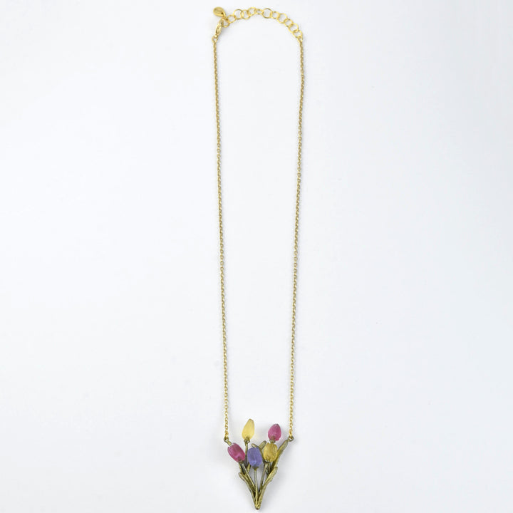 Bunch of Tulips Necklace - Goldmakers Fine Jewelry