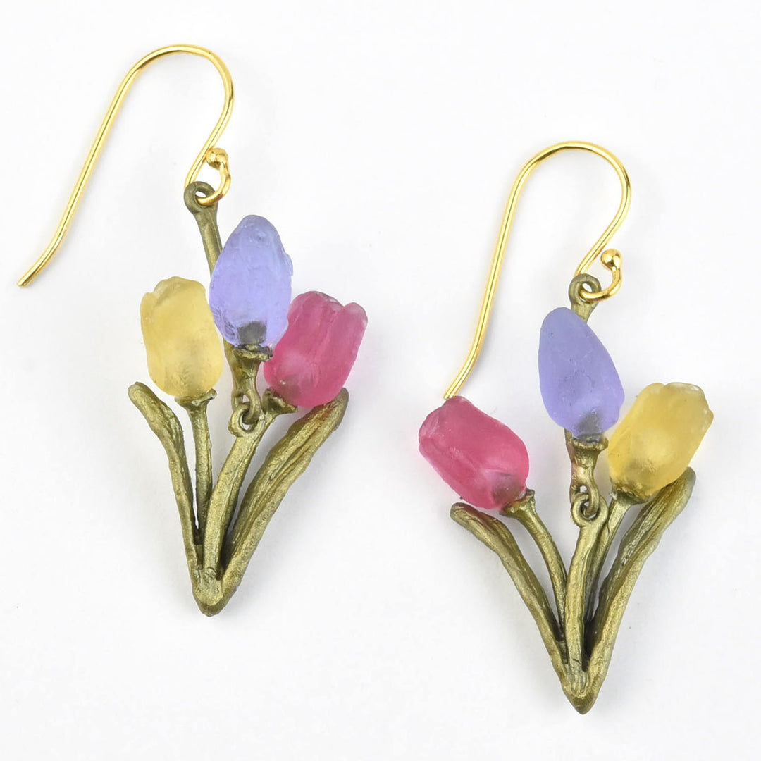 Bunch of Tulips Earrings - Goldmakers Fine Jewelry