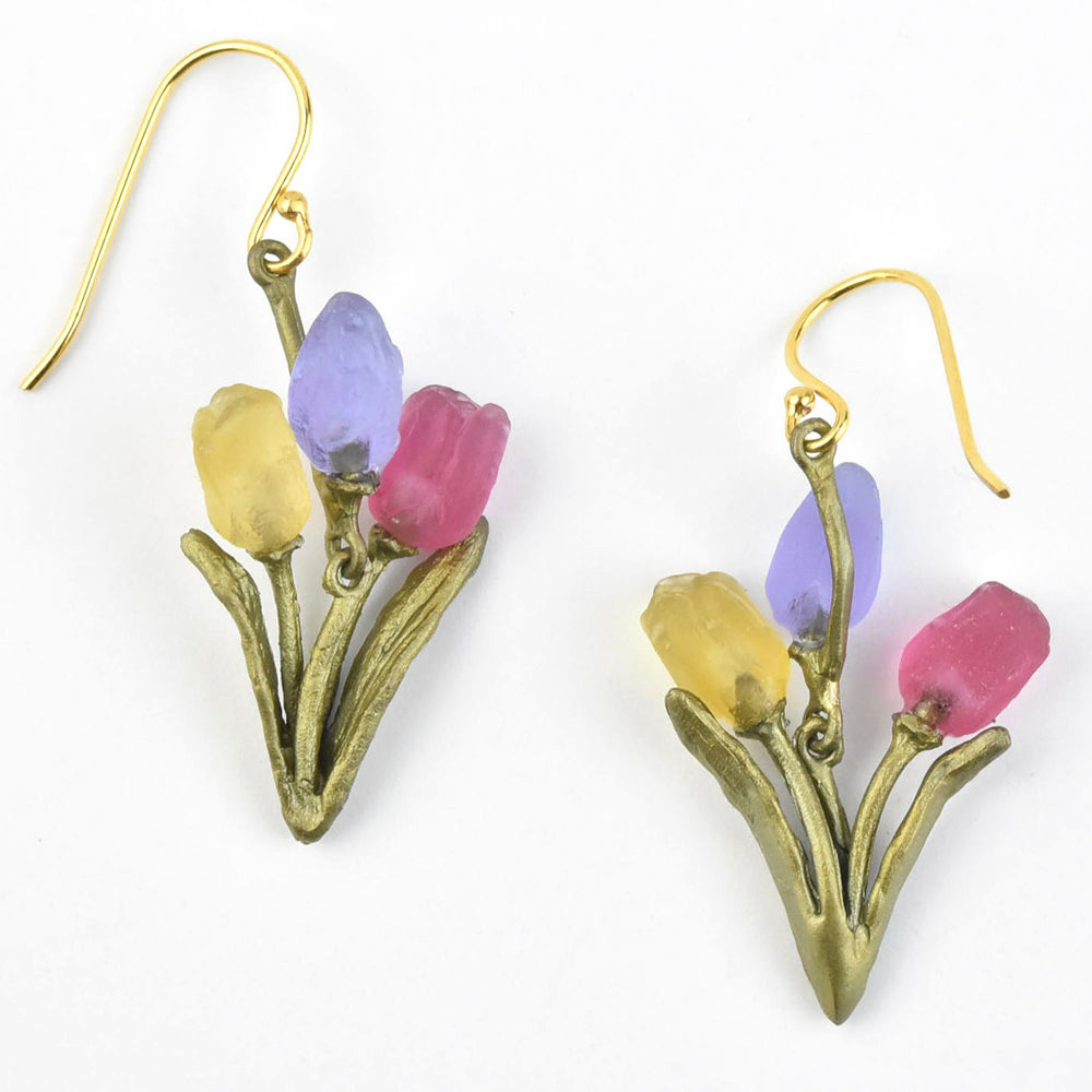 Bunch of Tulips Earrings - Goldmakers Fine Jewelry