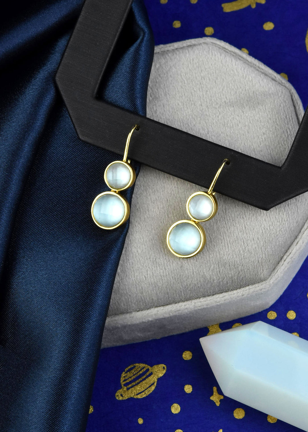 Tulum Double Droplet Earrings