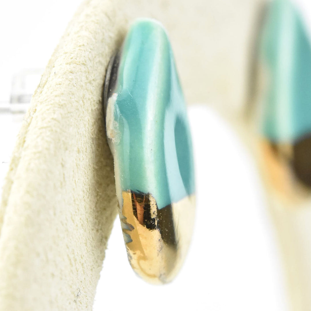Turquoise Teardrop Studs - Goldmakers Fine Jewelry