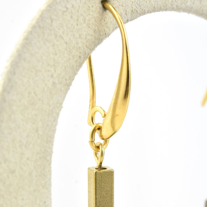 Turquoise Glass Earrings