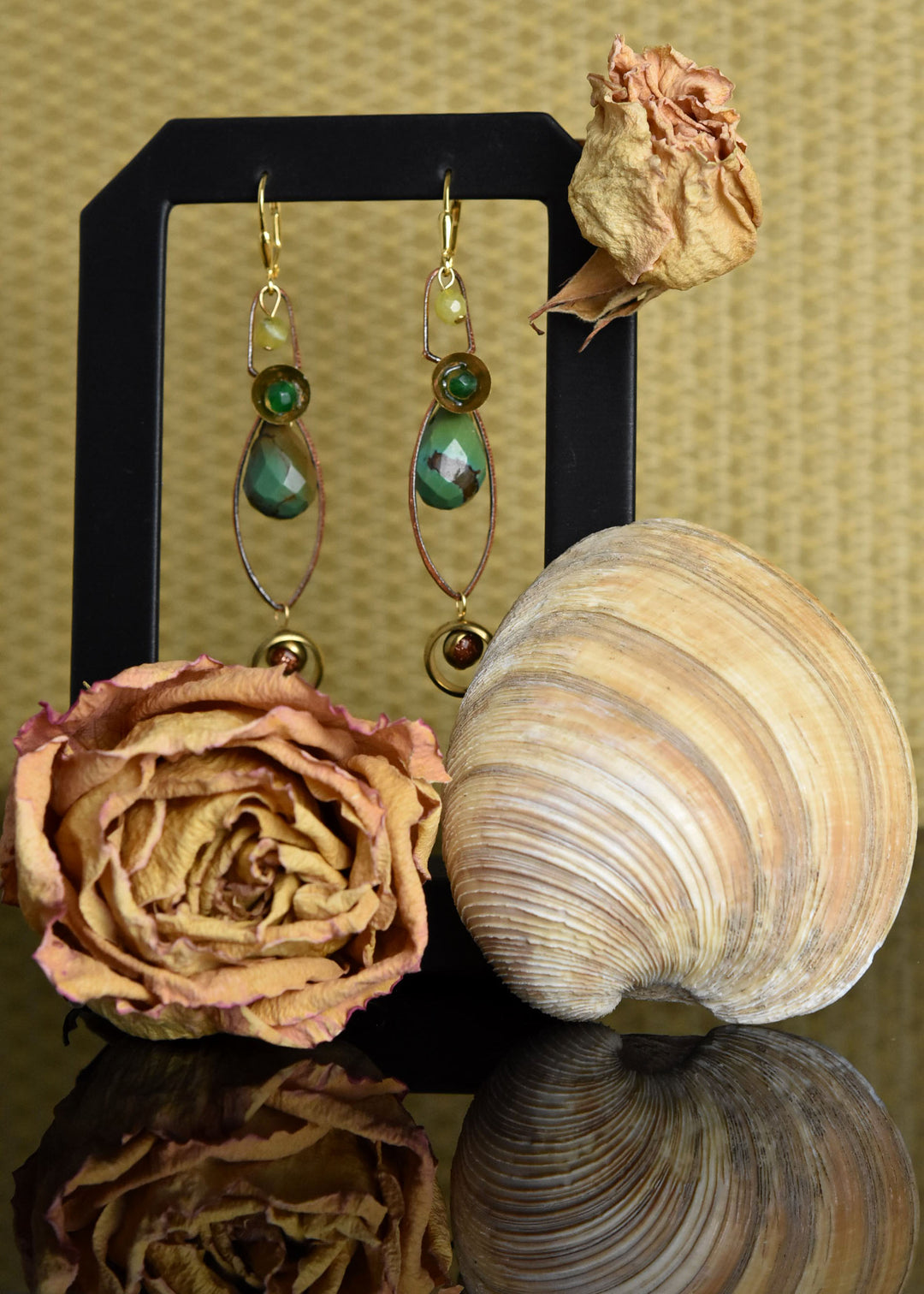 Turquoise and Copper Earrings