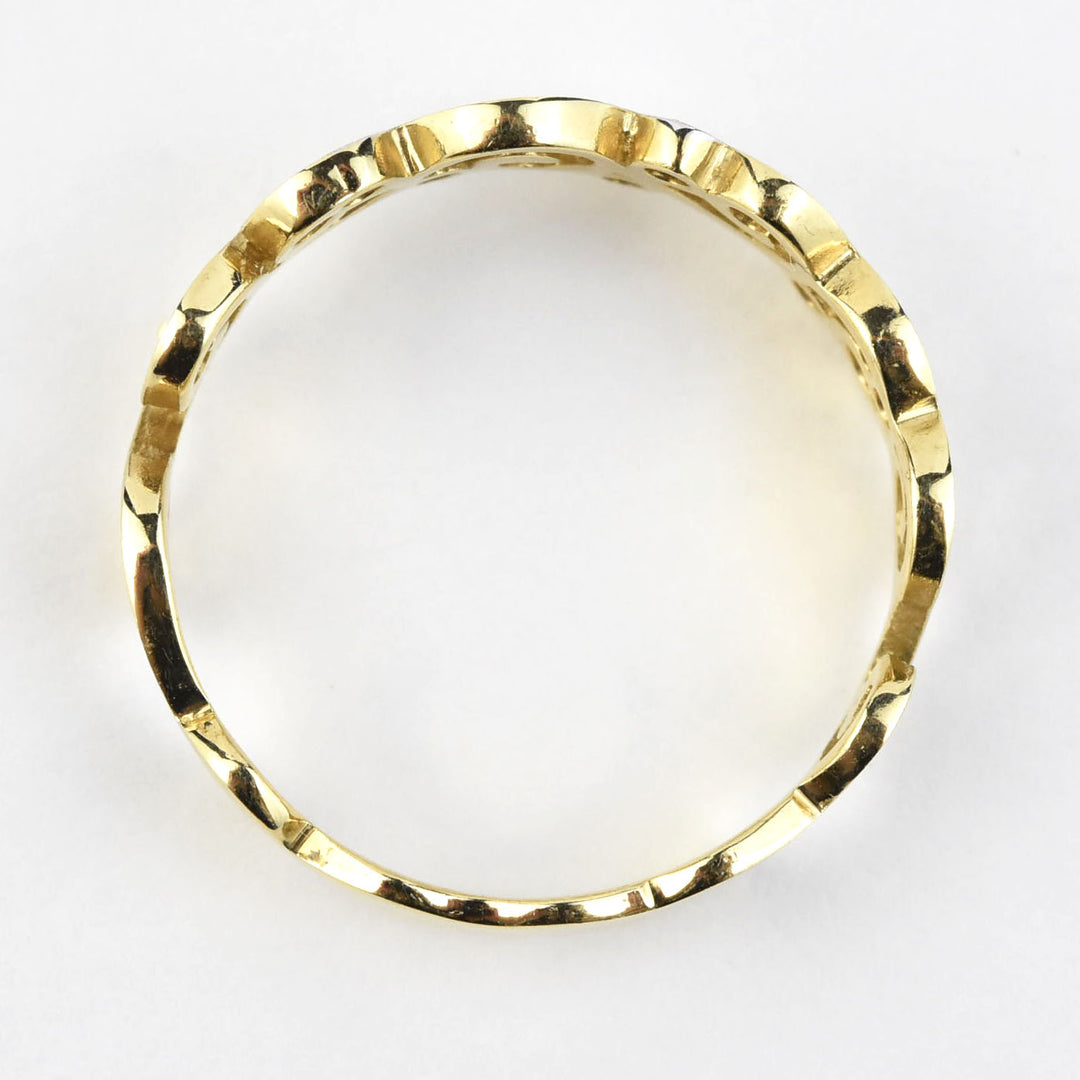 Twirl Diamond Band in 14k Gold - Goldmakers Fine Jewelry