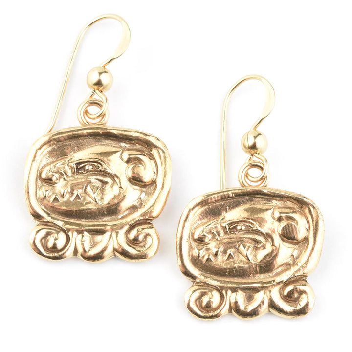 Tzi Mayan Dog Earrings