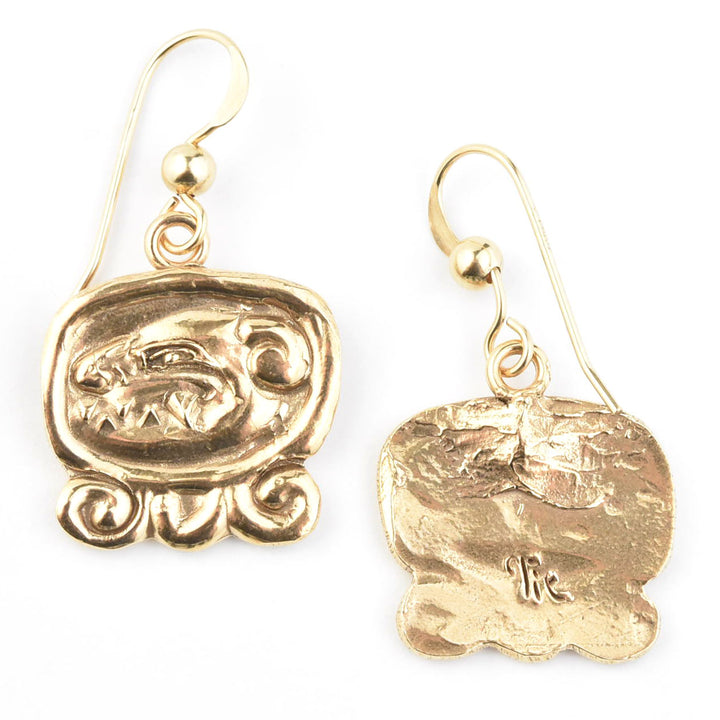 Tzi Mayan Dog Earrings