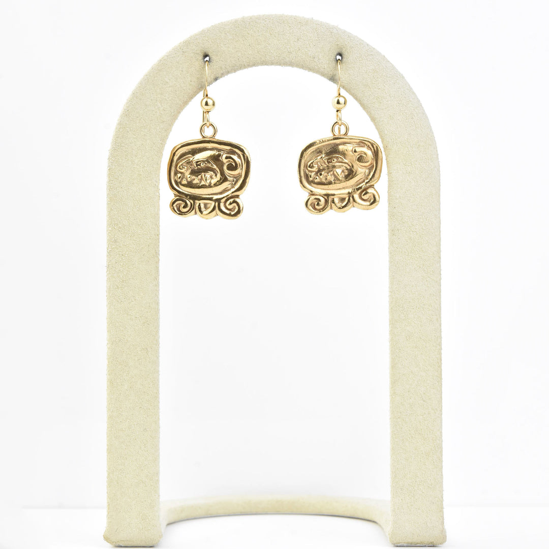 Tzi Mayan Dog Earrings