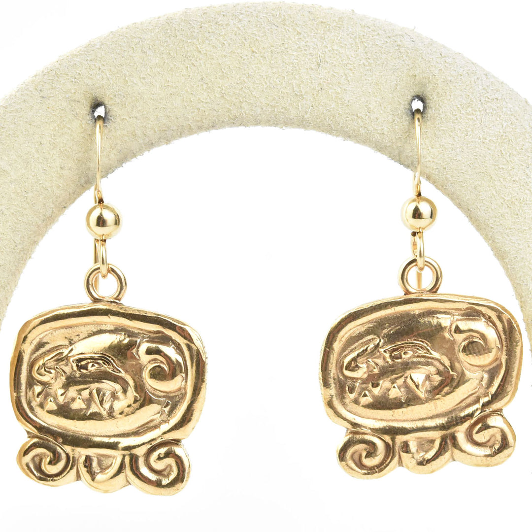 Tzi Mayan Dog Earrings