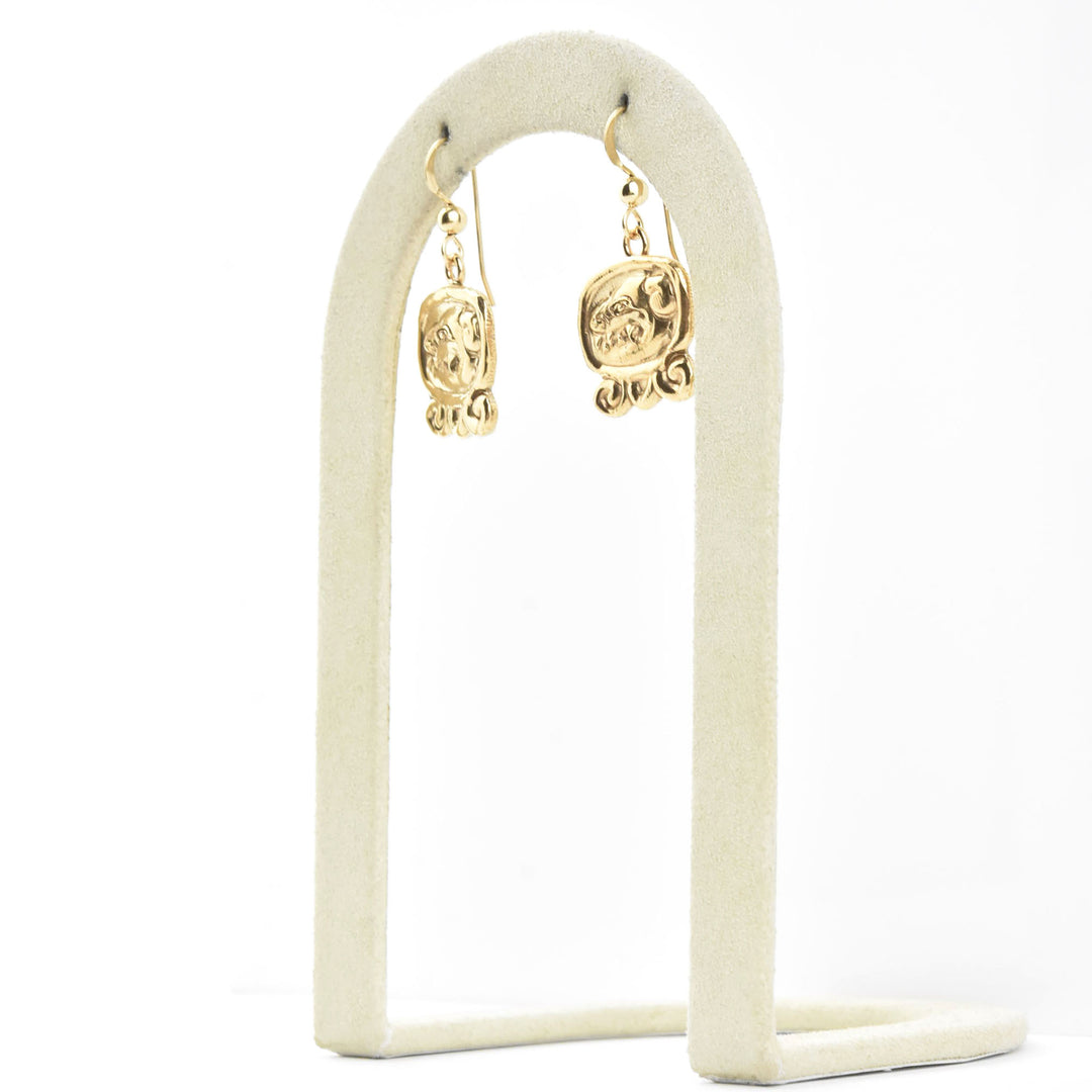 Tzi Mayan Dog Earrings