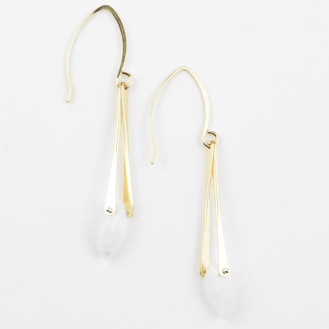 Unity Earrings in Moonstone - Goldmakers Fine Jewelry