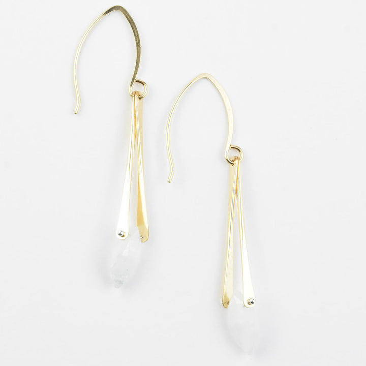 Unity Earrings in Moonstone - Goldmakers Fine Jewelry