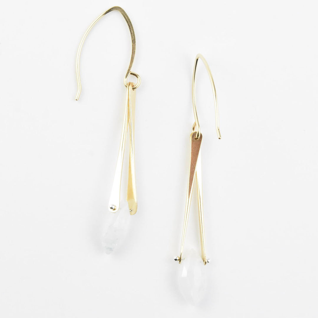 Unity Earrings in Moonstone - Goldmakers Fine Jewelry