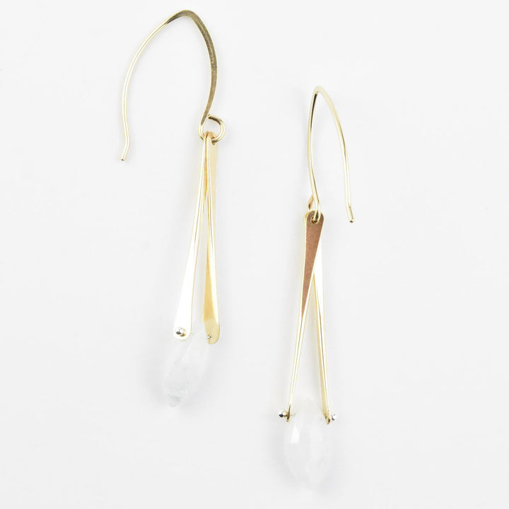 Unity Earrings in Moonstone - Goldmakers Fine Jewelry