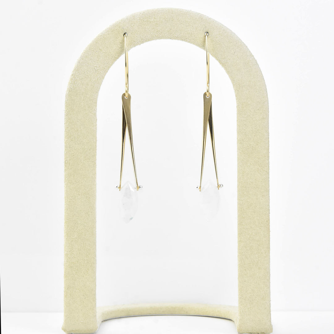 Unity Earrings in Moonstone - Goldmakers Fine Jewelry