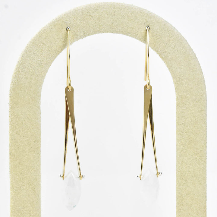 Unity Earrings in Moonstone - Goldmakers Fine Jewelry