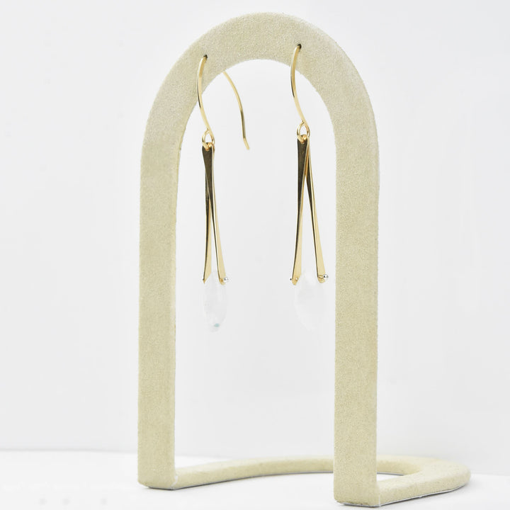 Unity Earrings in Moonstone - Goldmakers Fine Jewelry