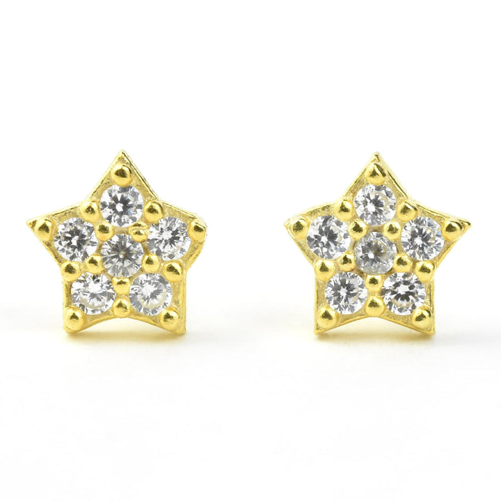 Vermeil Star Studs