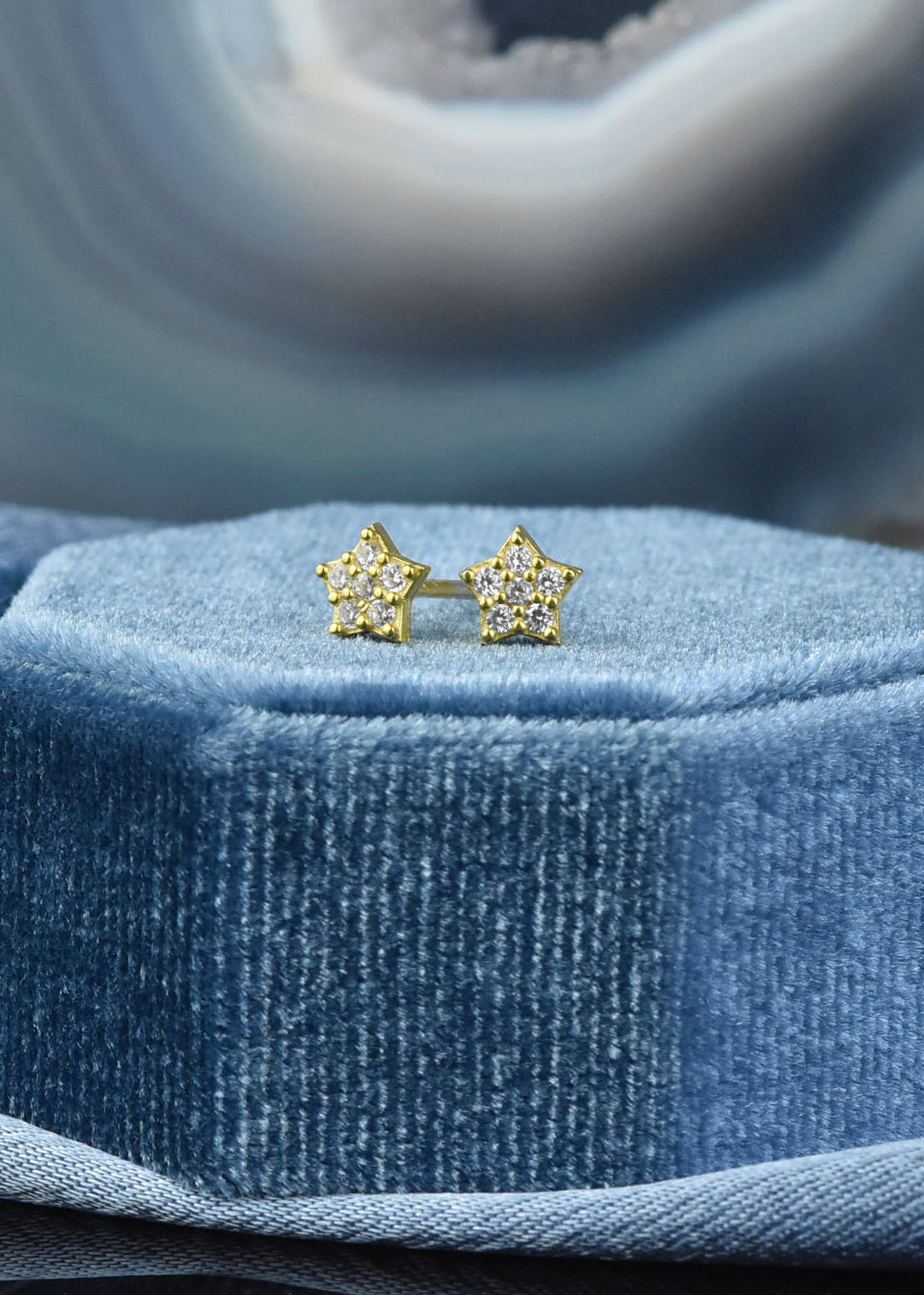 Vermeil Star Studs