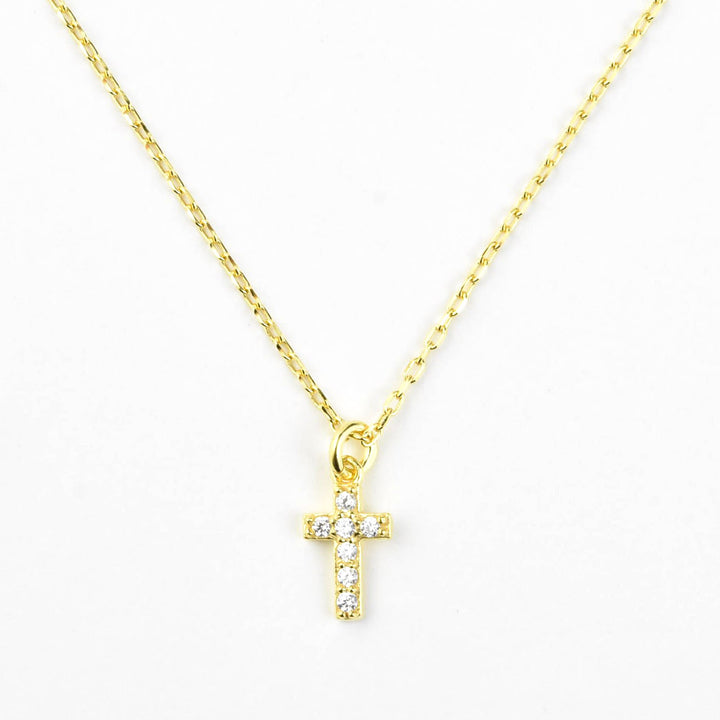 Cubic Zirconia Cross Necklace