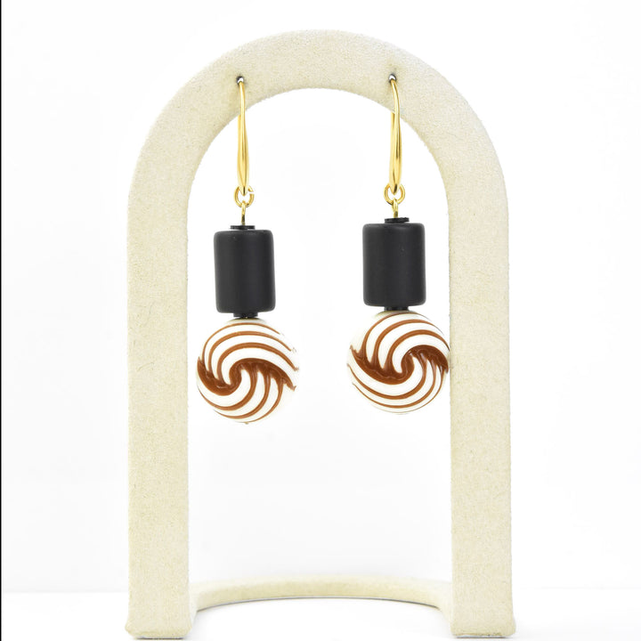 Vintage Acrylic Knot Earrings - Goldmakers Fine Jewelry