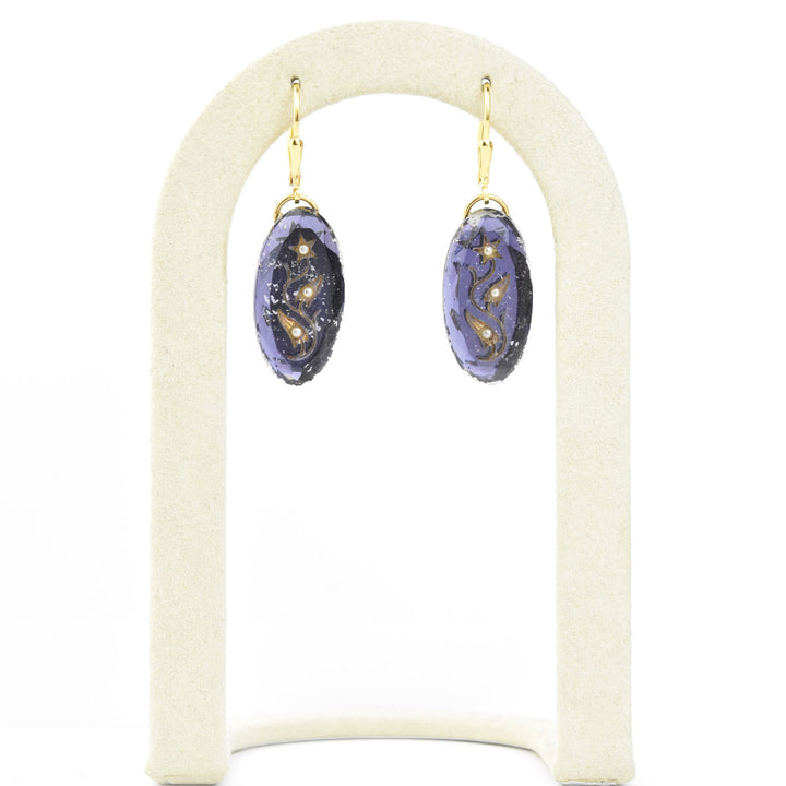 Vintage Button Earrings