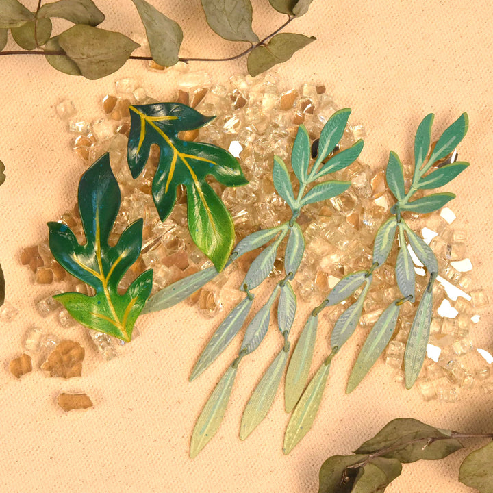 Blue Sea Forest Earrings - Goldmakers Fine Jewelry
