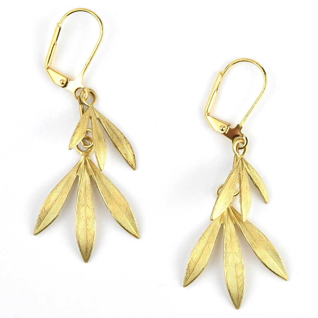 Golden Bamboo Earrings - Goldmakers Fine Jewelry