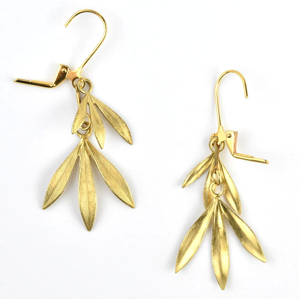 Golden Bamboo Earrings - Goldmakers Fine Jewelry