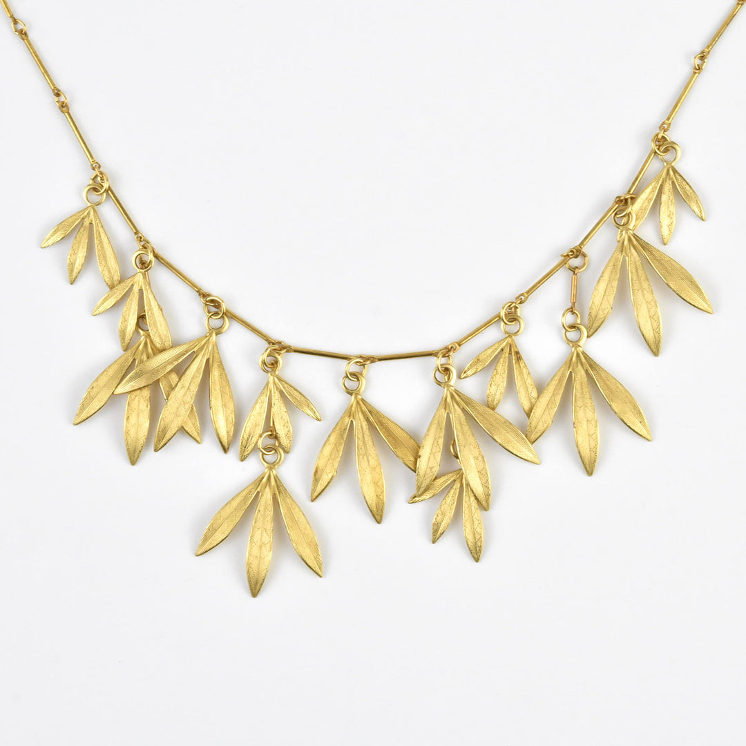 Golden Bamboo Necklace - Goldmakers Fine Jewelry