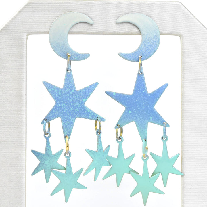 Little Blue Luminary Earrings - Goldmakers Fine Jewelry
