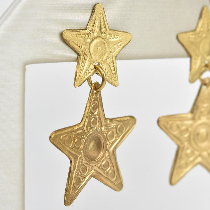 Lyra Star Earrings - Goldmakers Fine Jewelry