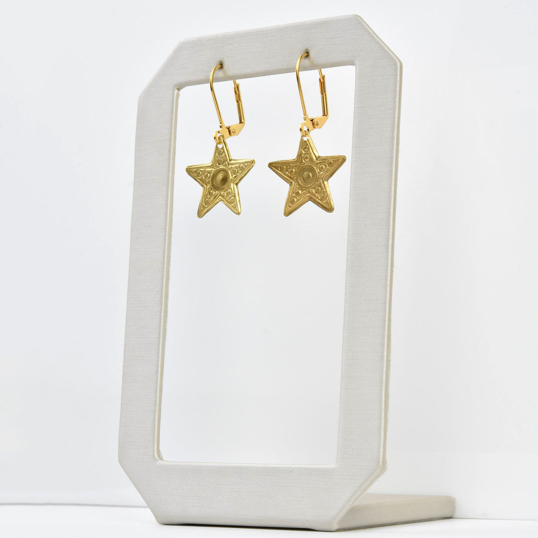 Small Star Earrings - Goldmakers Fine Jewelry