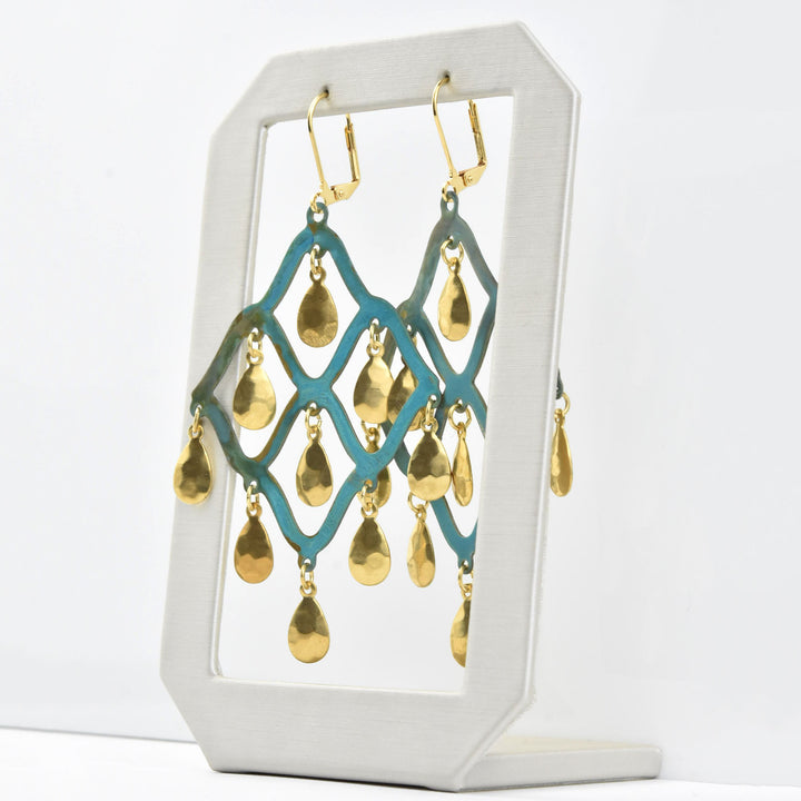 Verdigris Taru Earrings - Goldmakers Fine Jewelry